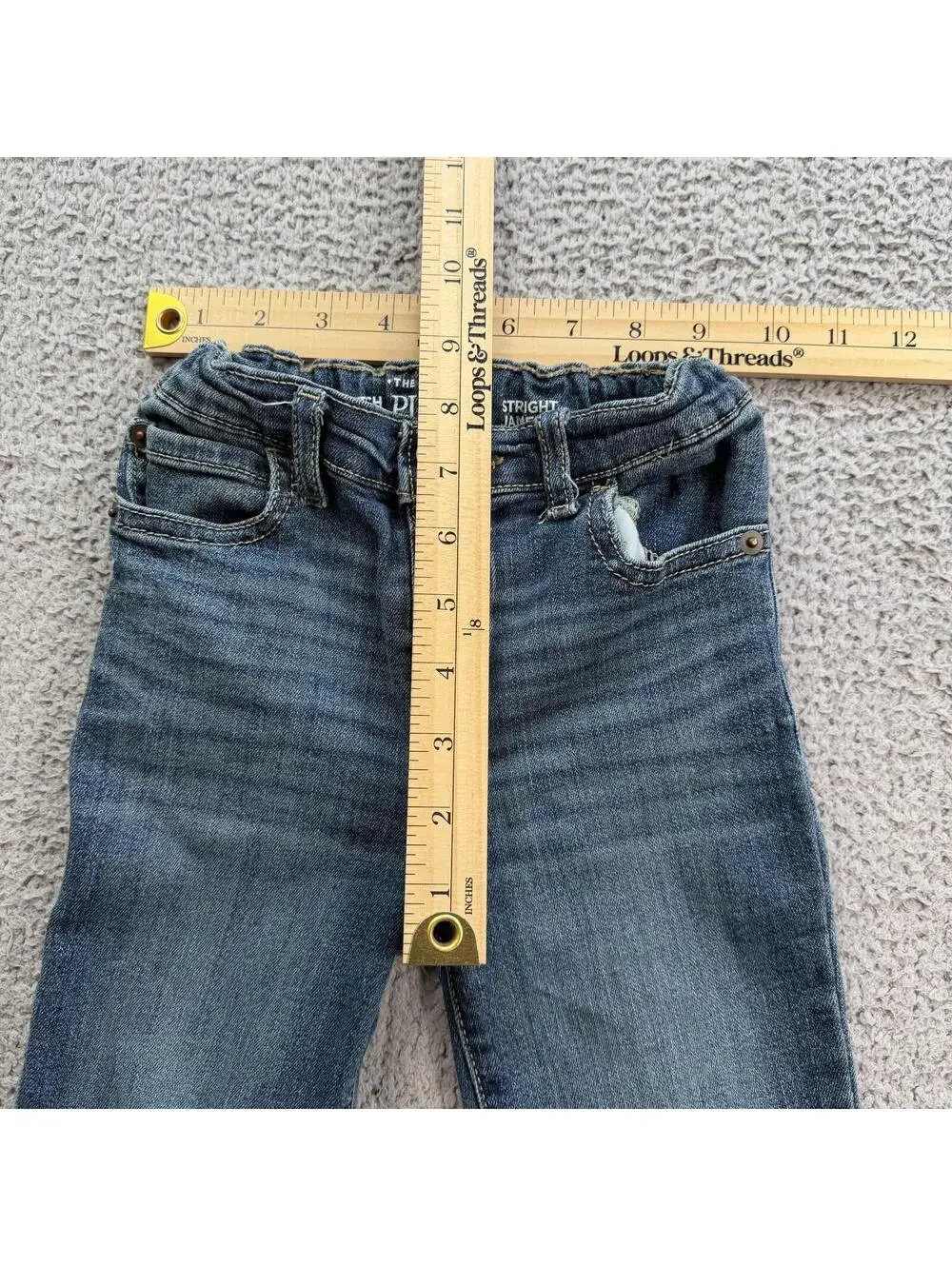 The Children's Place 4T Stretch Straight Blue Wash Denim Jeans Toddler Kids